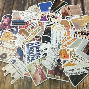 5for$10 Singer Taylor Swift Vibrant 50Pc Album Stickers Stick on Notebooks TSAB1